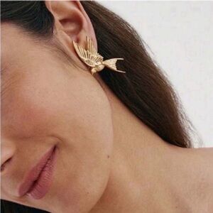 Gold Bird Stainless Steel Earrings